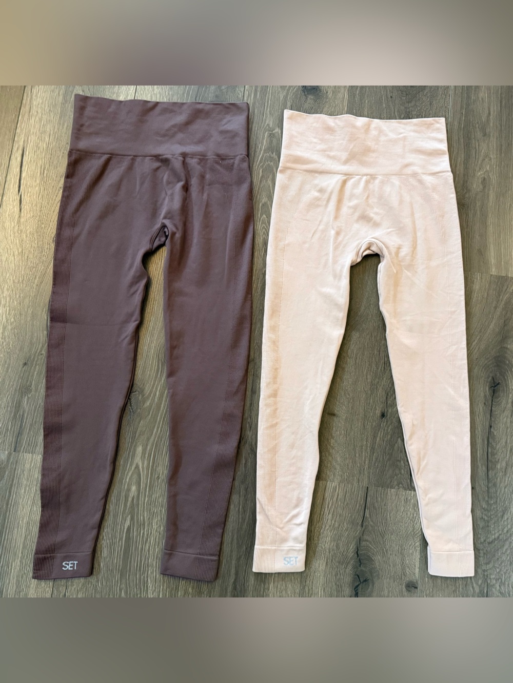 SET Active Bundle of 2 Seamless Leggings Size Small High-Waisted Activewear